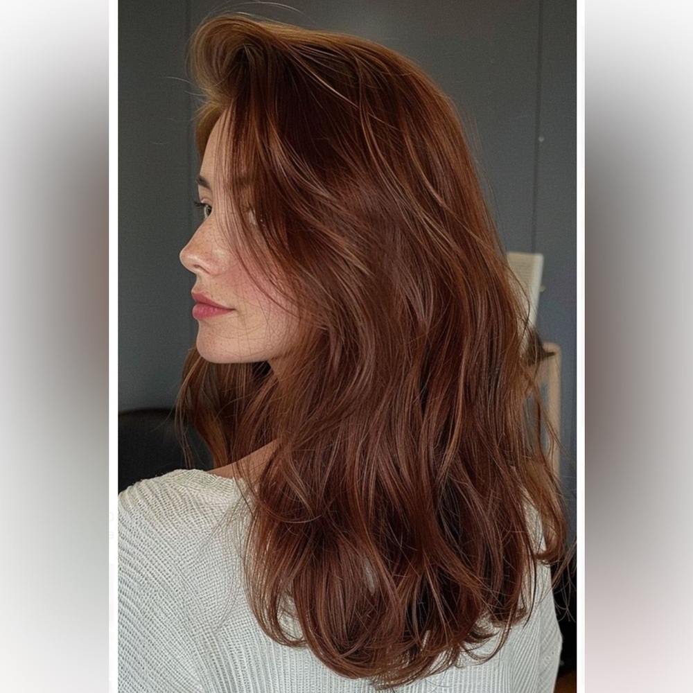 Women's KOVI Auburn Brown 100% Human Hair Weft Extensions - 12"